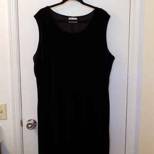 Maggie Sweet 3X Black Velvet Maxi Dress